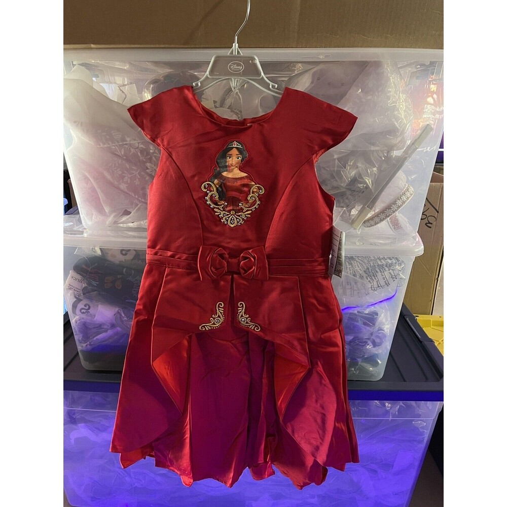 Disney Store Princess Elena of Avalor Red Fancy Dress Costume Party 9/10